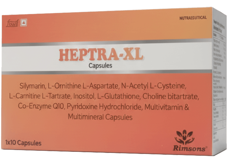 Heptra-XL Capsules (For fatty liver & general liver health)