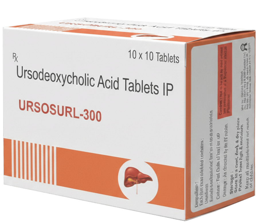 Ursosurl-300 (Ursodeoxycholic acid Tablet) for liver care (rimsons pharma)